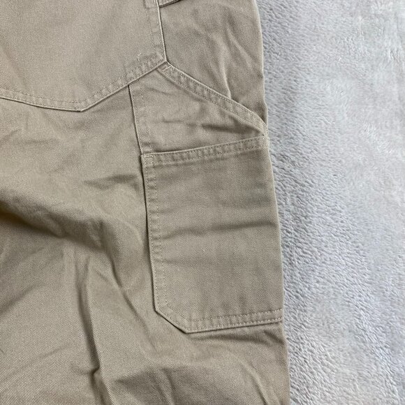 Duluth Men's Khaki Carpenter Pants 40x28 100% Cotton Preppy - Picture 7 of 8
